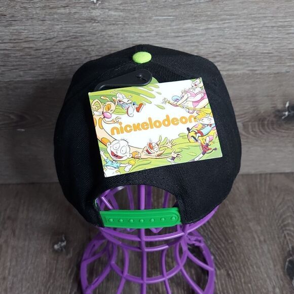 2018 Nickelodeon Rugrats Toddler Hat Cap Snapback Adjustable Black Embroidered - Picture 5 of 8